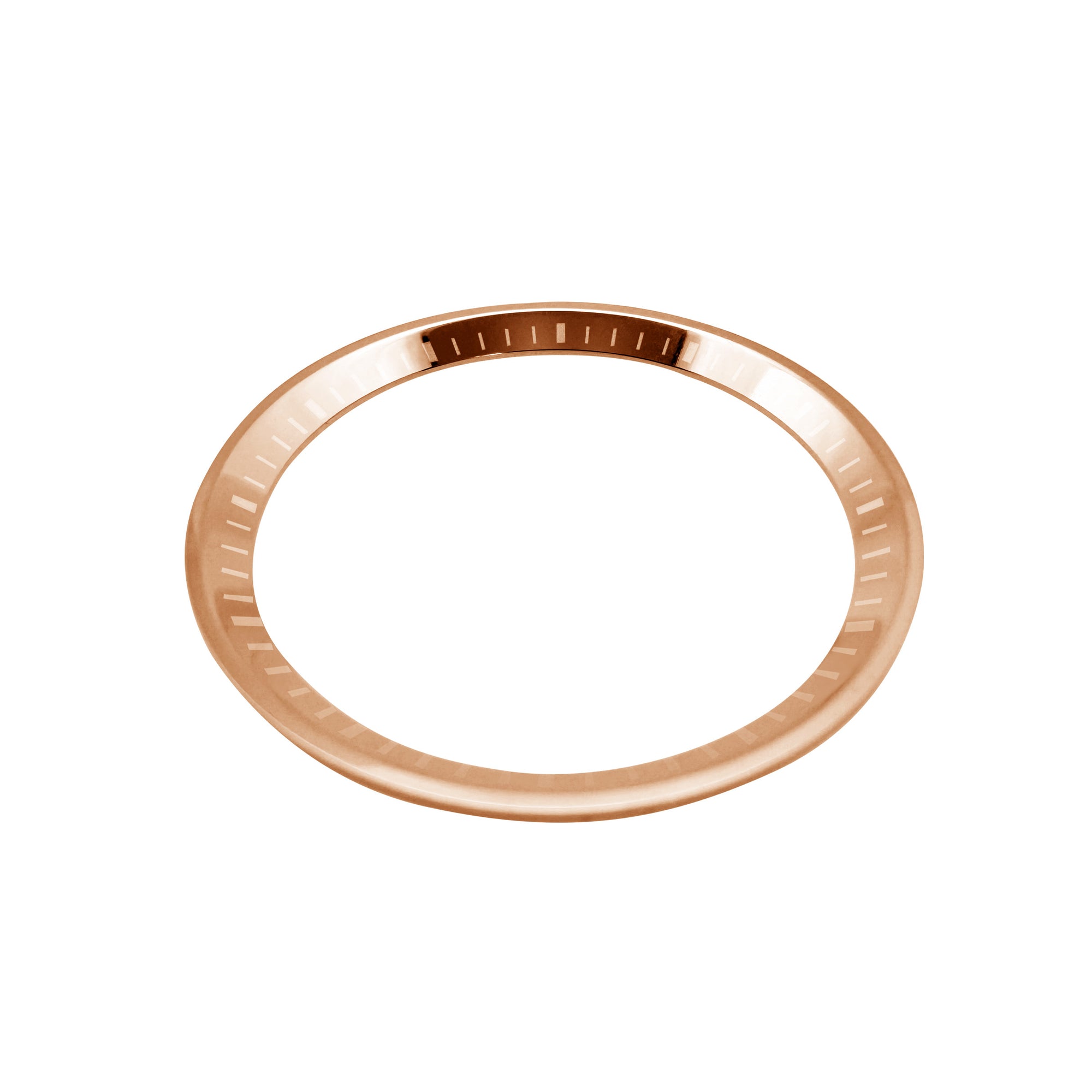 Chapter Ring - SRPE - Polished Rose Gold w Engraved Markers