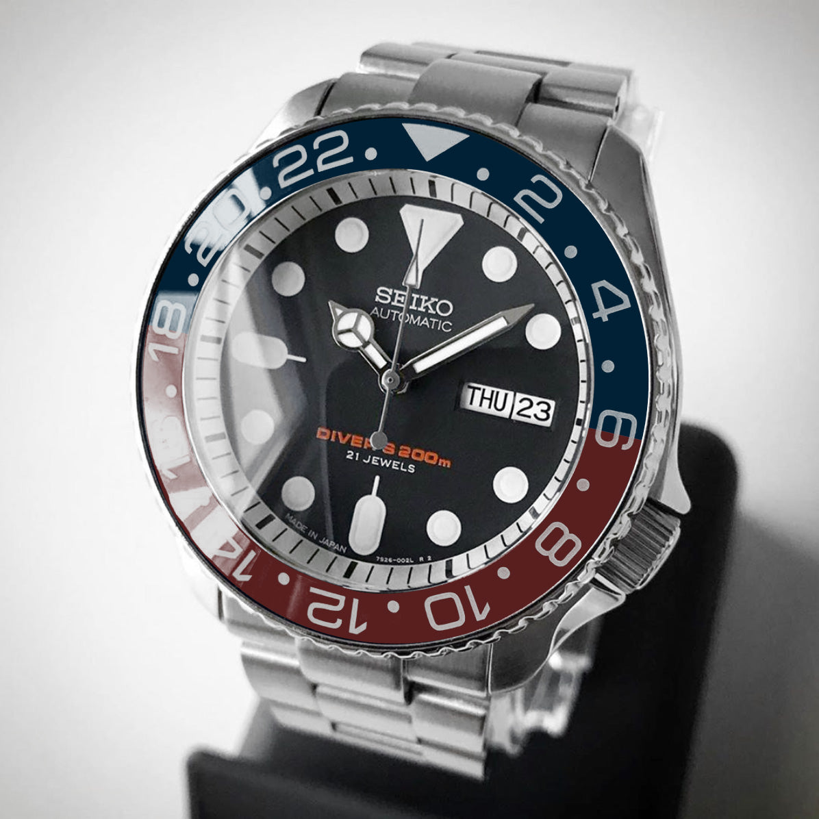 Ceramic Insert - 007 GMT PEPS. - DLW WATCHES
