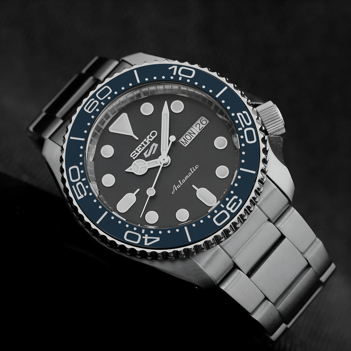 Ceramic Insert - 007 OSM60 Dark Blue - Luminous Aquaris - Green &quot;60&quot;