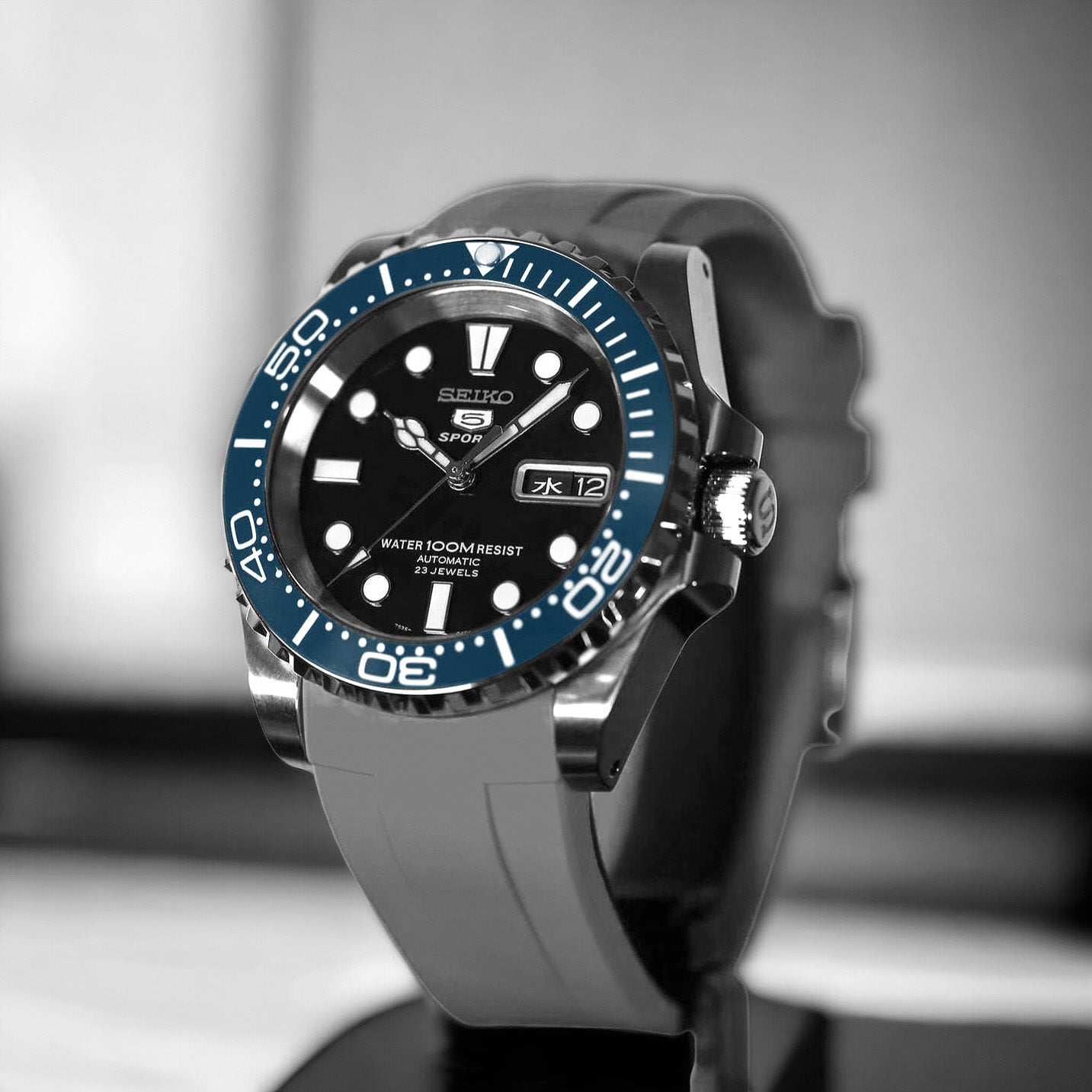 Ceramic Insert - 007 SMP Aegean Blue - DLW WATCHES