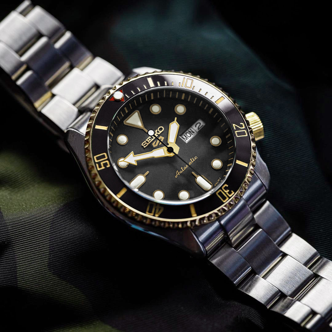 Ceramic Insert - 007 Sub Red T Black X Gold - DLW WATCHES