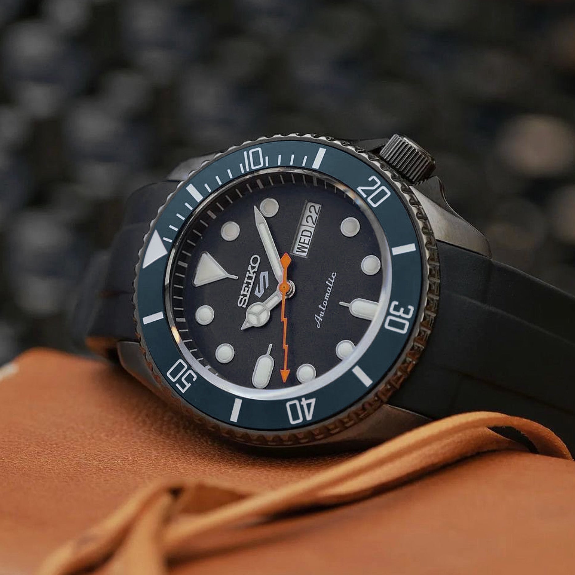 Ceramic Insert - 007 Sub Matt Aegean Blue - DLW WATCHES