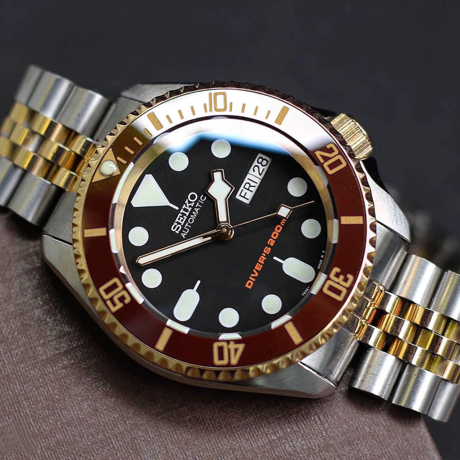 Ceramic Insert - 007 Sub Umber X Gold