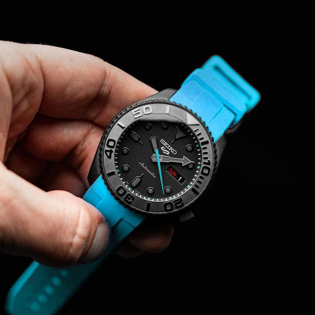 FKM Rubber Strap - SKX007/SRPD Classic - Sky Blue