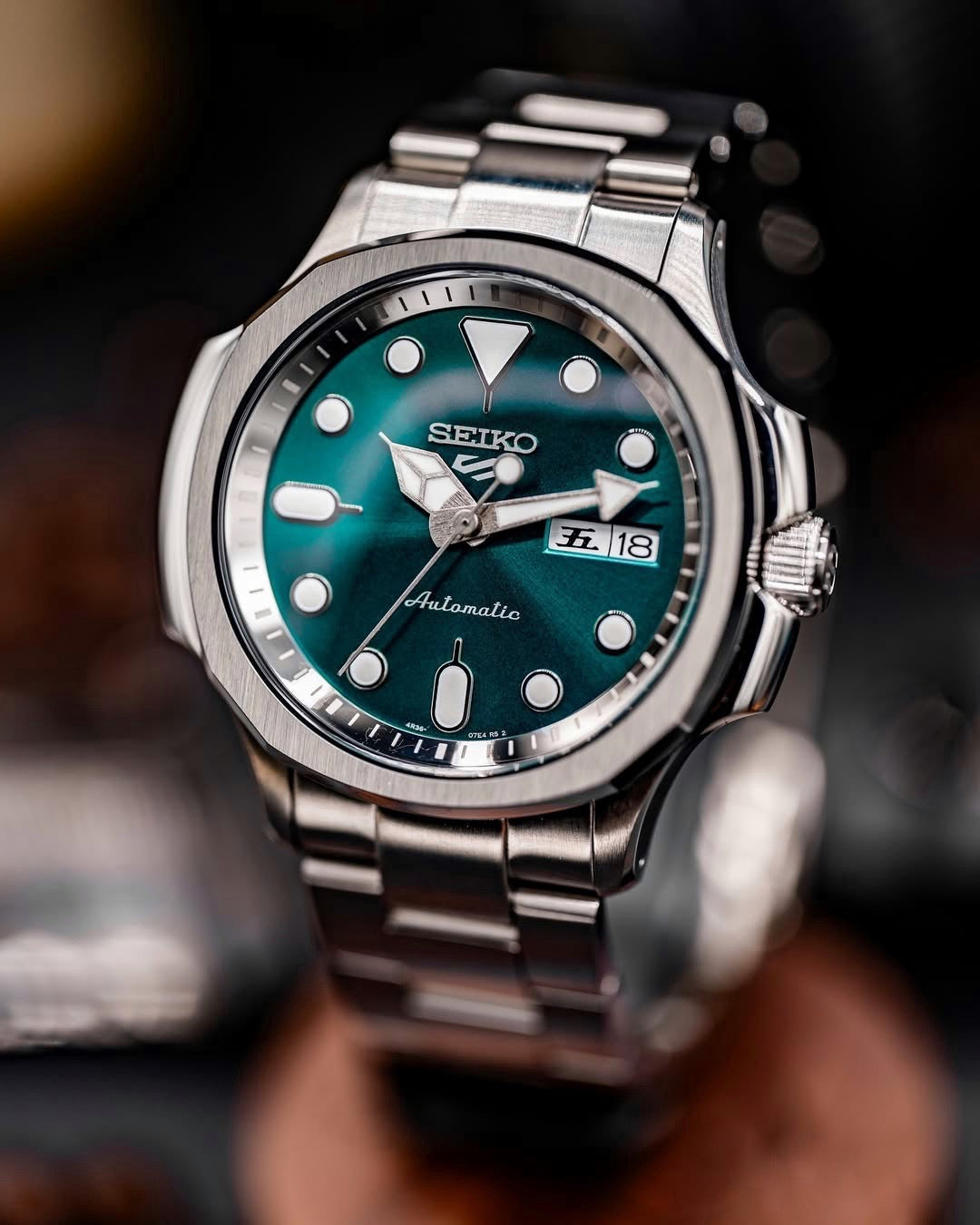 Case - SRPE NAUT. - Polished/Brushed Steel (With Case Back)