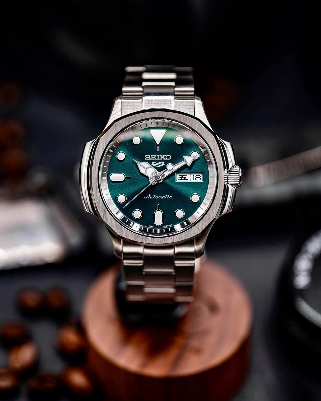 Case - SRPE NAUT. - Polished/Brushed Steel (With Case Back)