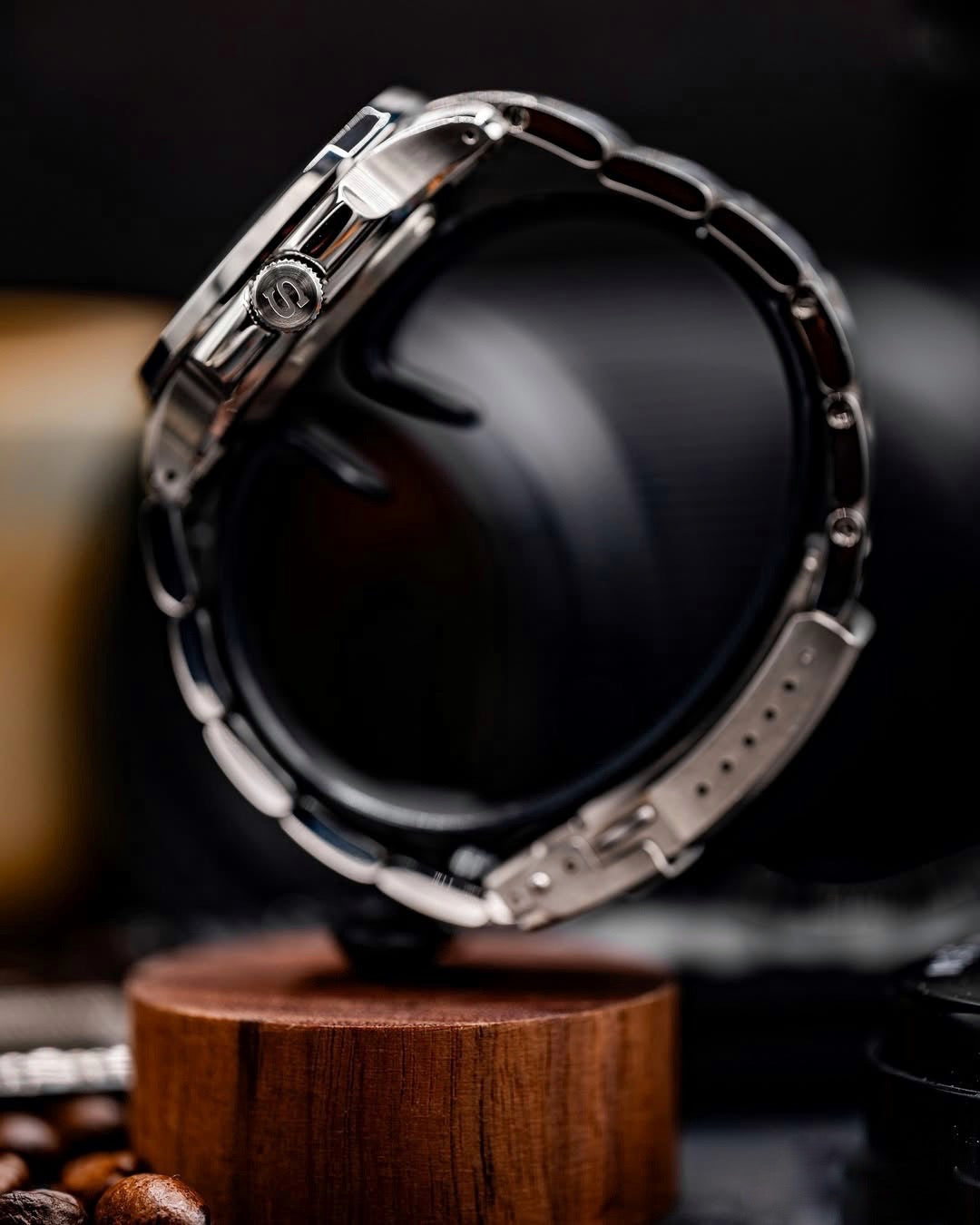 Case - SRPE NAUT. - Polished/Brushed Steel (With Case Back)