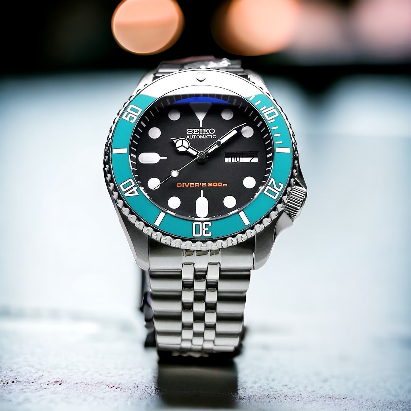 Ceramic Insert 007 Sub Turquoise DLW WATCHES - Main Image