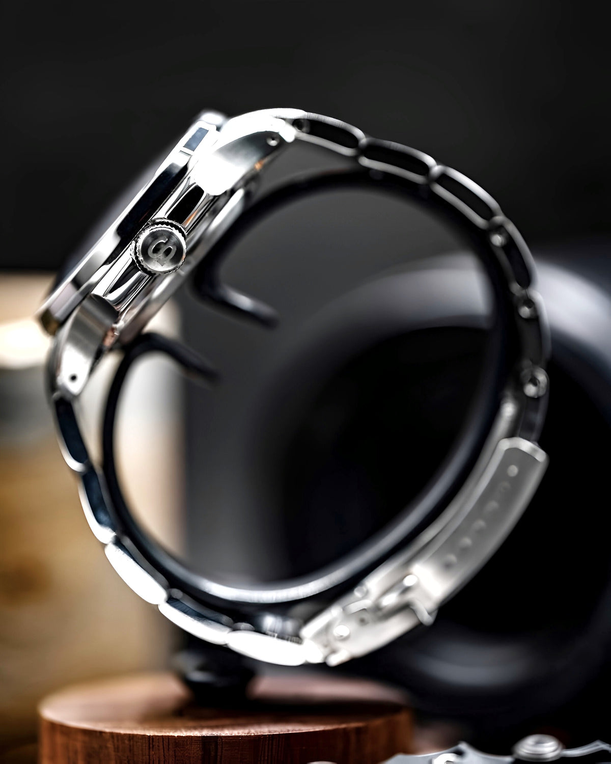 Case - SRPE NAUT. - Polished/Brushed Steel (With Case Back)