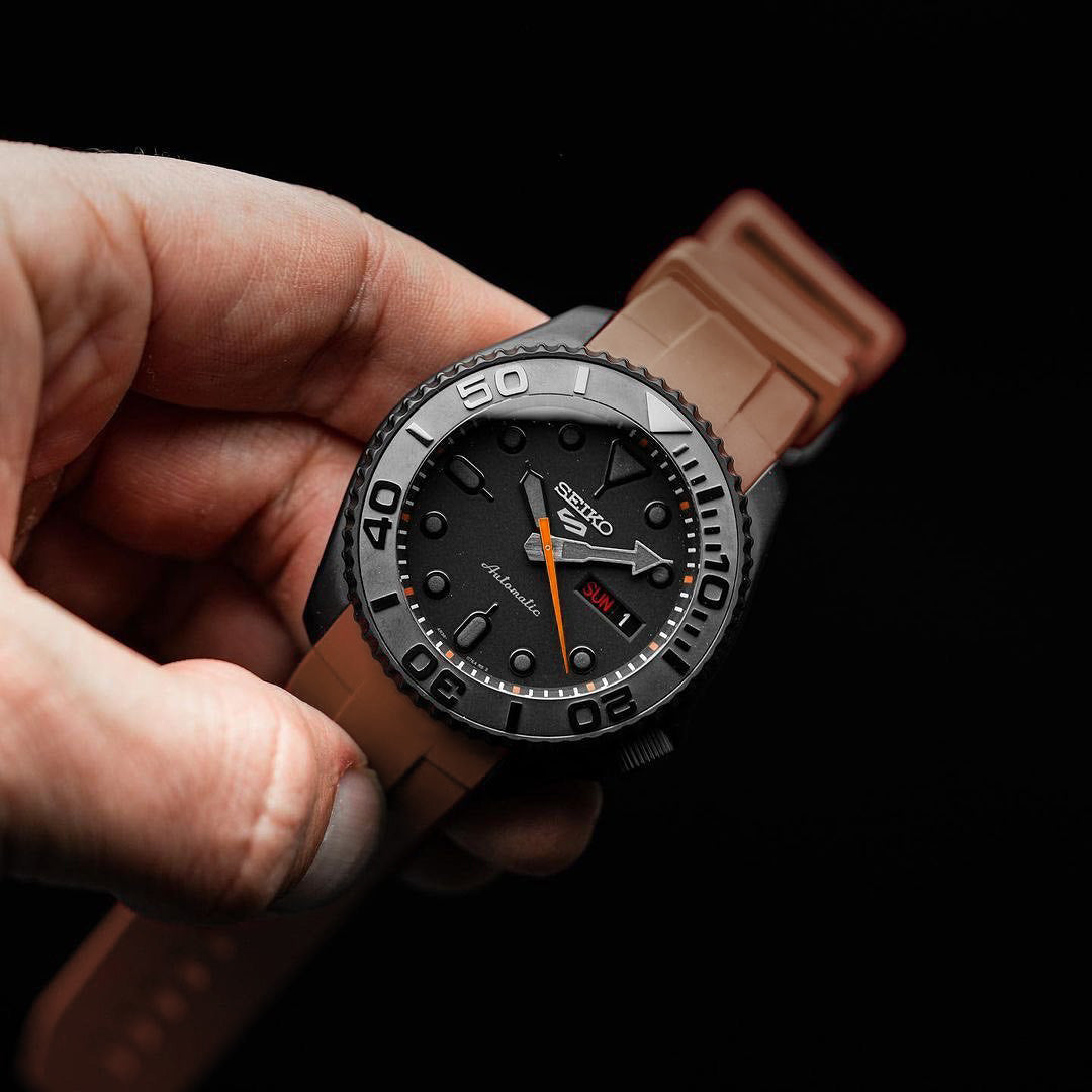 FKM Rubber Strap - SKX007/SRPD Classic - Brown