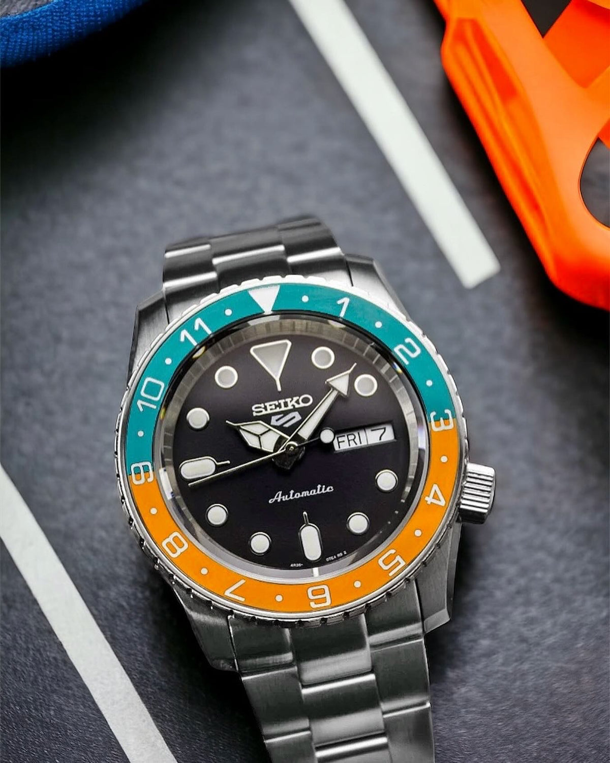 Glass Insert - SKX Dual Time Gulf - Luminous Green