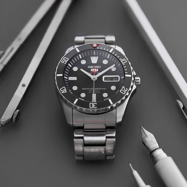 Ceramic Insert - Urchin Sub Vintage Black MK2 - DLW WATCHES