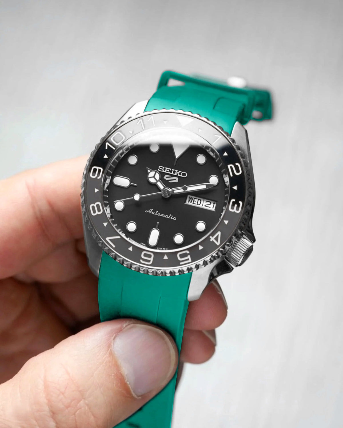 FKM Rubber Strap - SKX007/SRPD Classic - Mint
