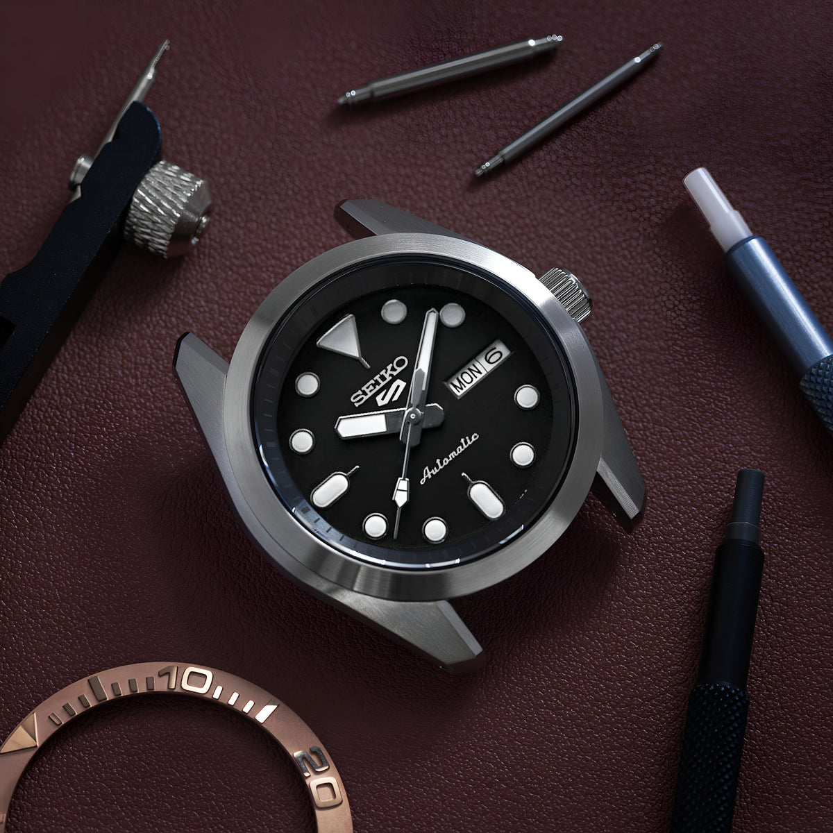 Case - SRPE GS Heritage - Brushed Steel (With Case Back)