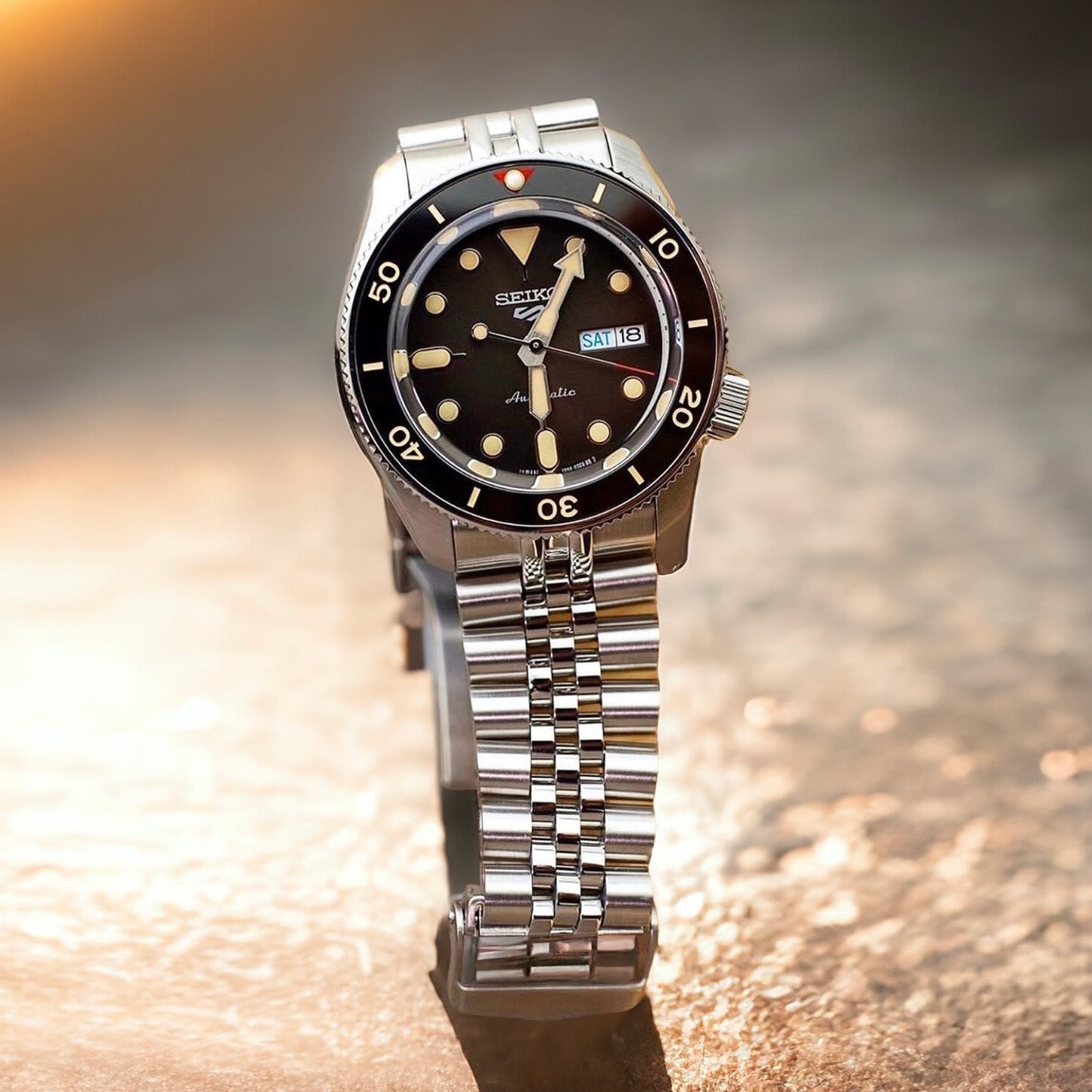 Ceramic Insert - SKX Red T Black X Gold