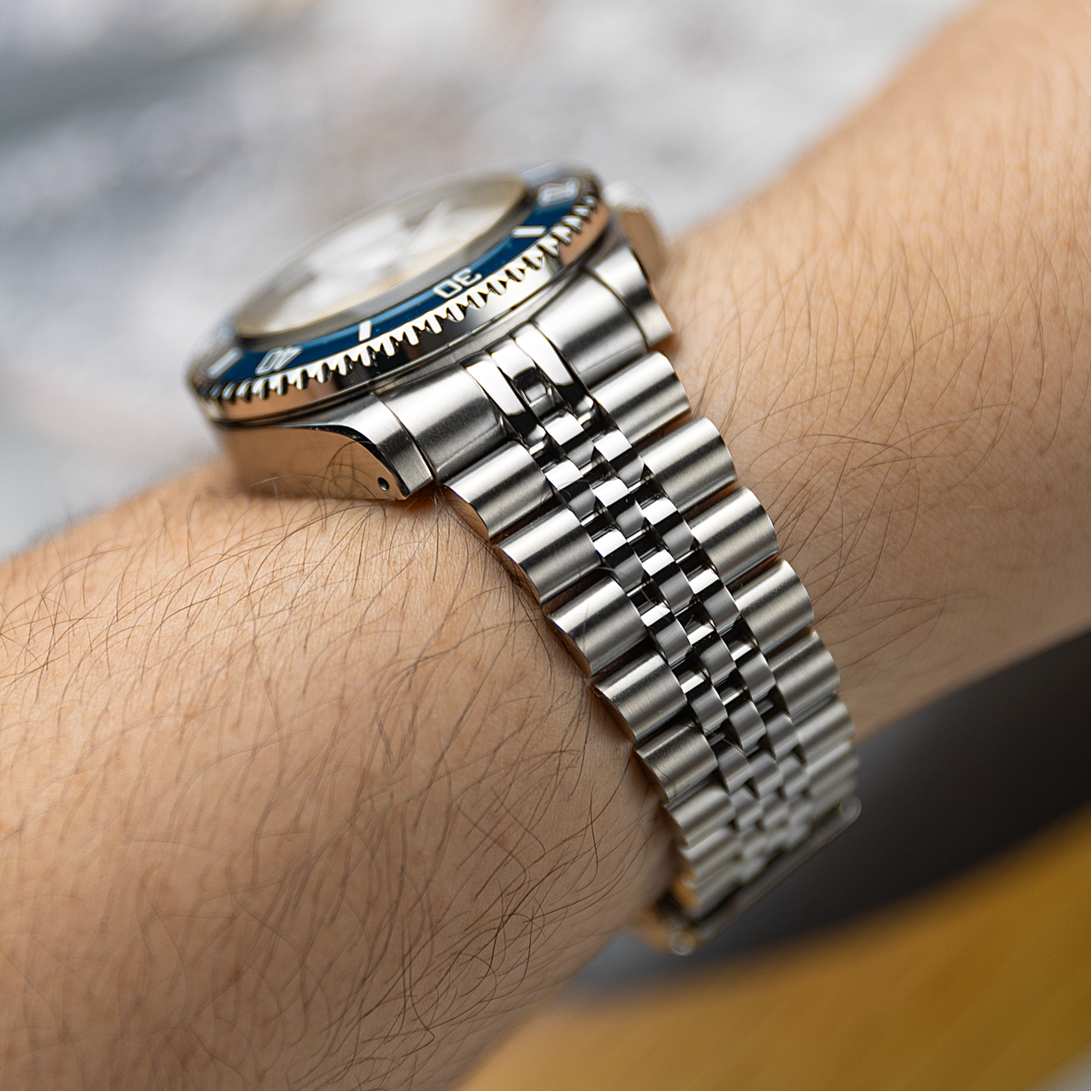 Case - SKX007 Sub - Full Brushed Steel with Polished Lug Chamfer (With Case Back)