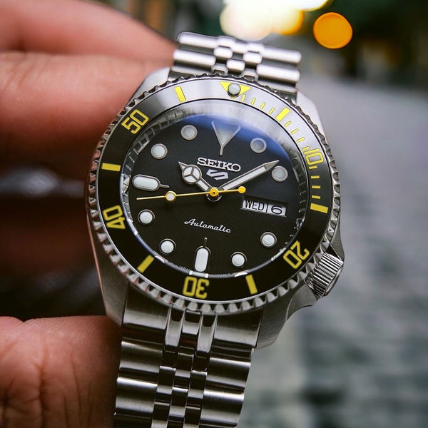 Ceramic Insert - 007 Sub Black X Yellow - DLW WATCHES