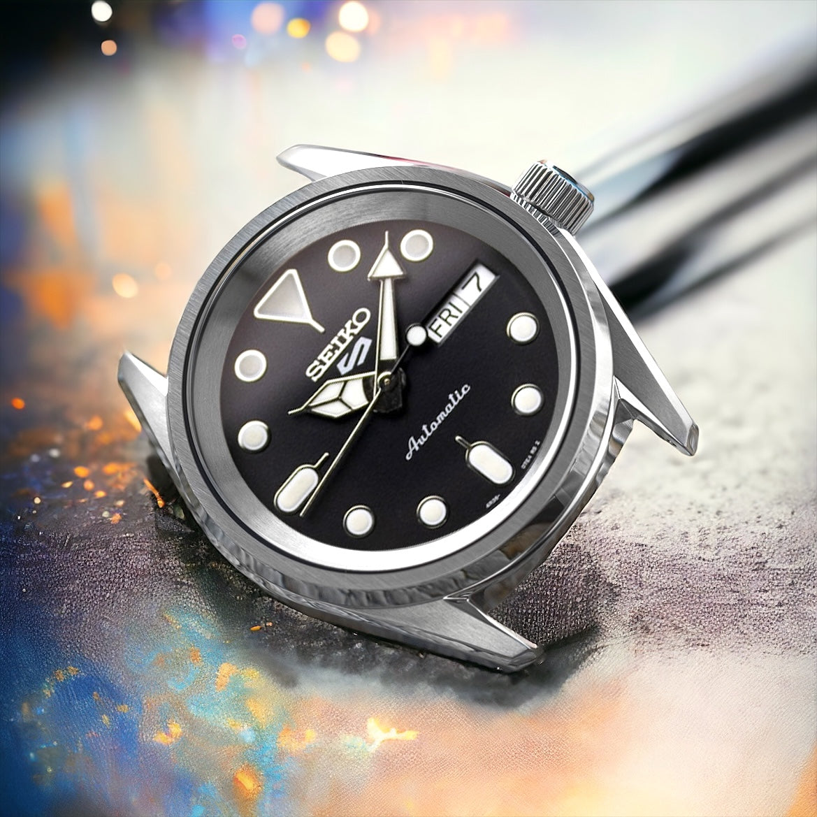 Case - SRPE GS EVO. - Polished/Brushed Steel (With Case Back)