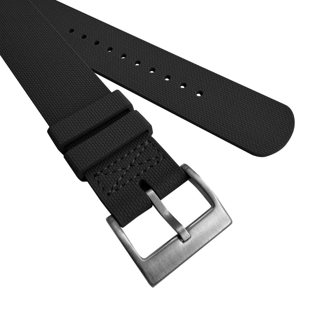 FKM Rubber Strap - Single Pass - Black