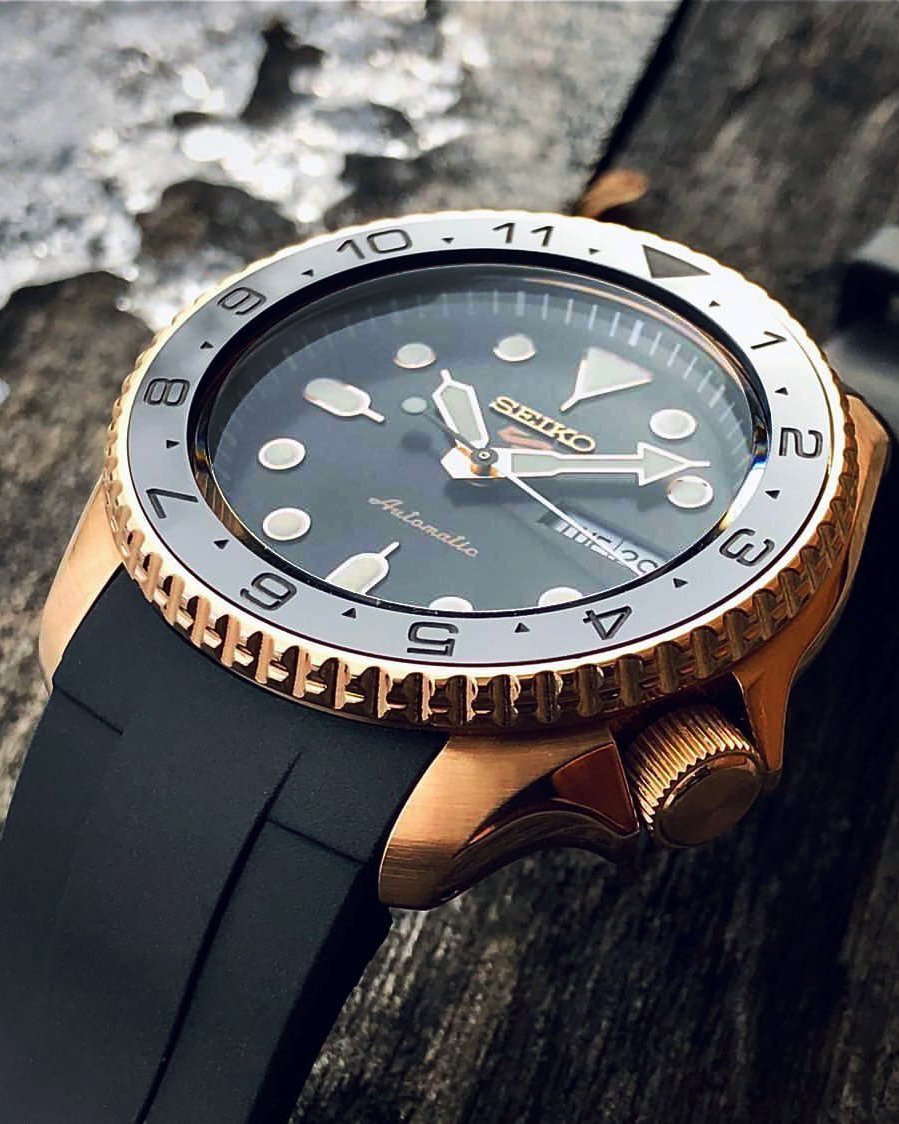 FKM Rubber Strap - SKX007/SRPD Classic - Black