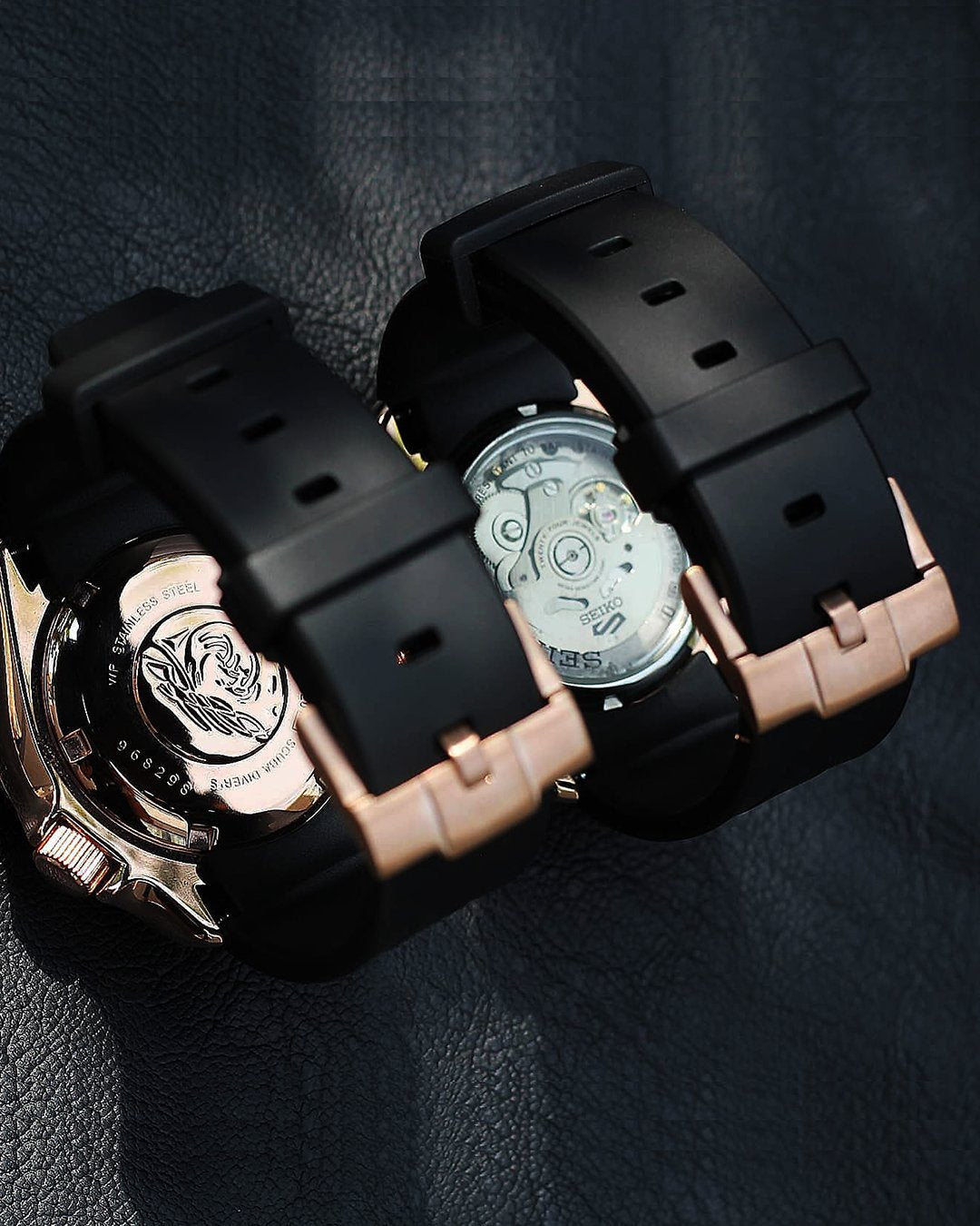 FKM Rubber Strap - SKX007/SRPD Classic - Black