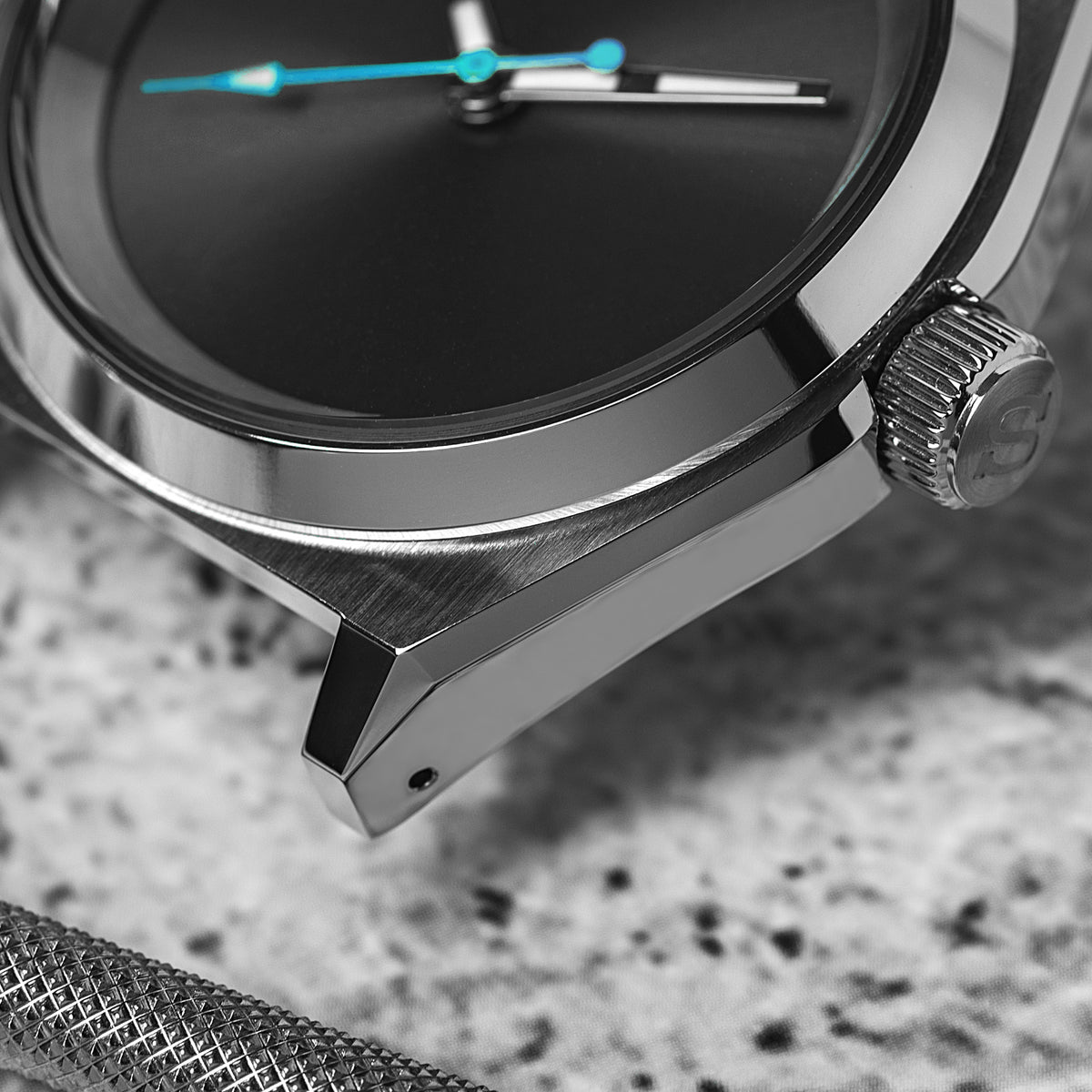 Case - SRPE S5 Vintage - Polished/Brushed Steel (With Case Back)