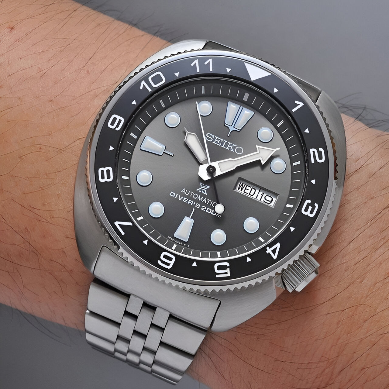 Ceramic Insert - SRP Turtle Dual Time Black