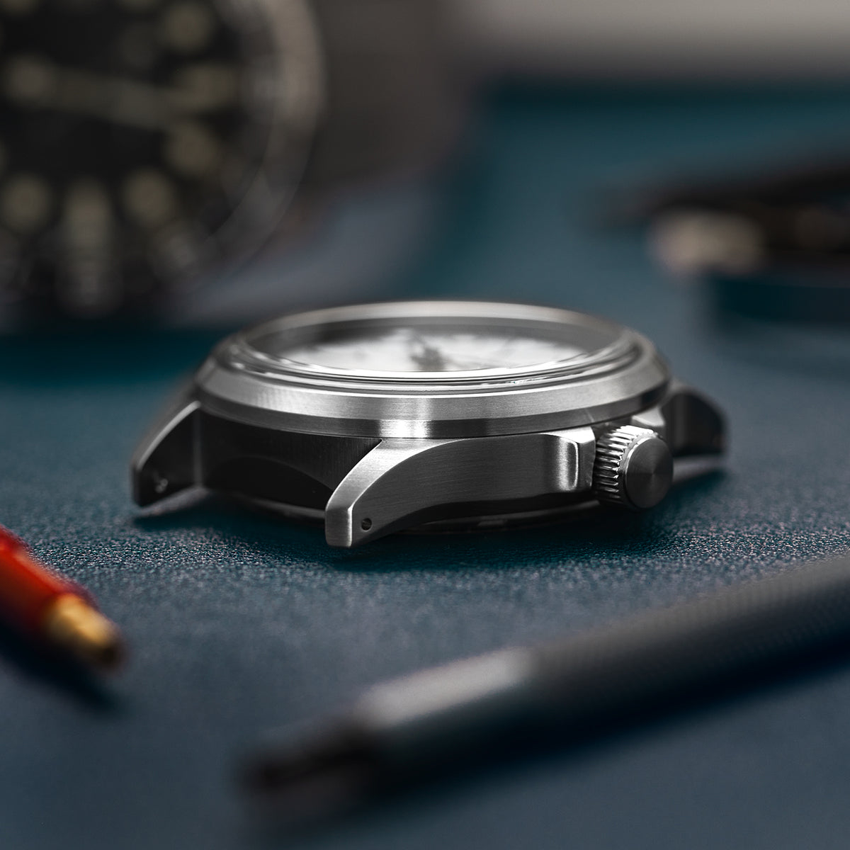 Case - SRPE Field S556 - Brushed Steel (With Case Back)