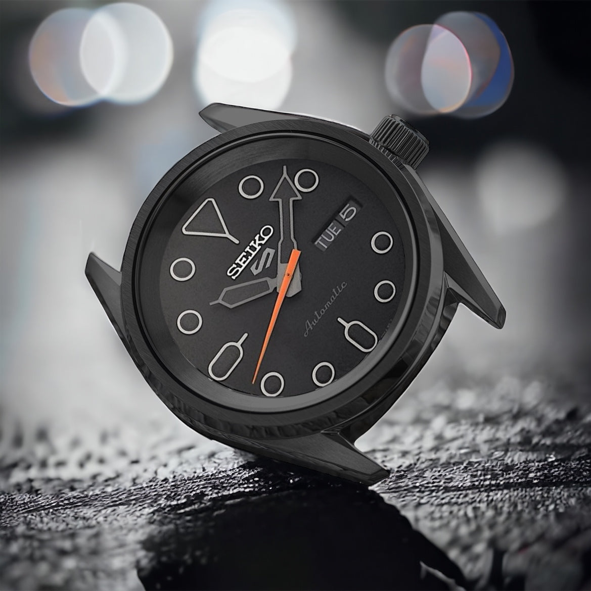 Case - SRPE GS EVO. - Polished/Brushed PVD Black (With Case Back)