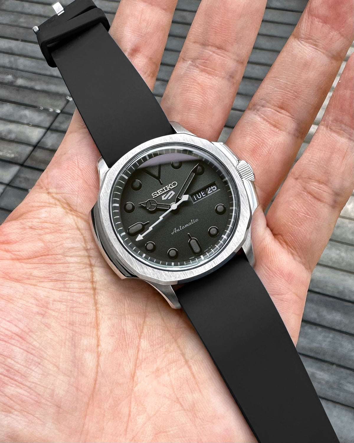 Case - SRPE NAUT. - Polished/Brushed Steel (With Case Back)