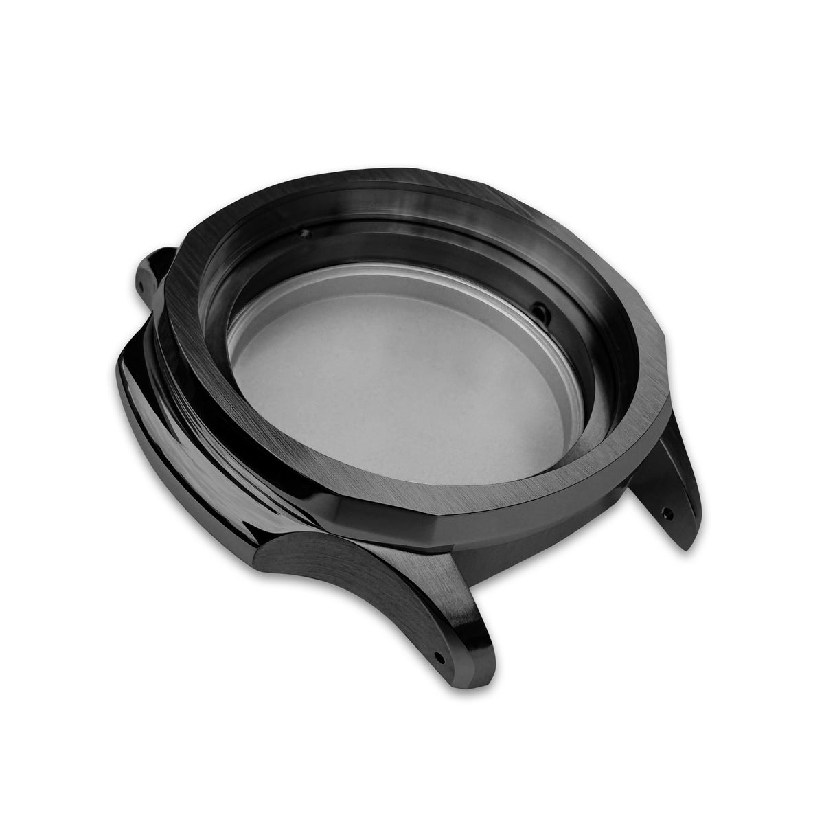 Case - SRPE NAUT. - Polished/Brushed PVD Black (With Case Back)