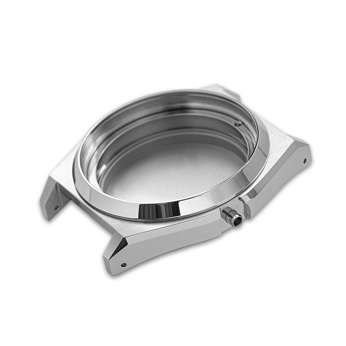 Case - SRPE S5 Vintage - Polished/Brushed Steel (With Case Back)