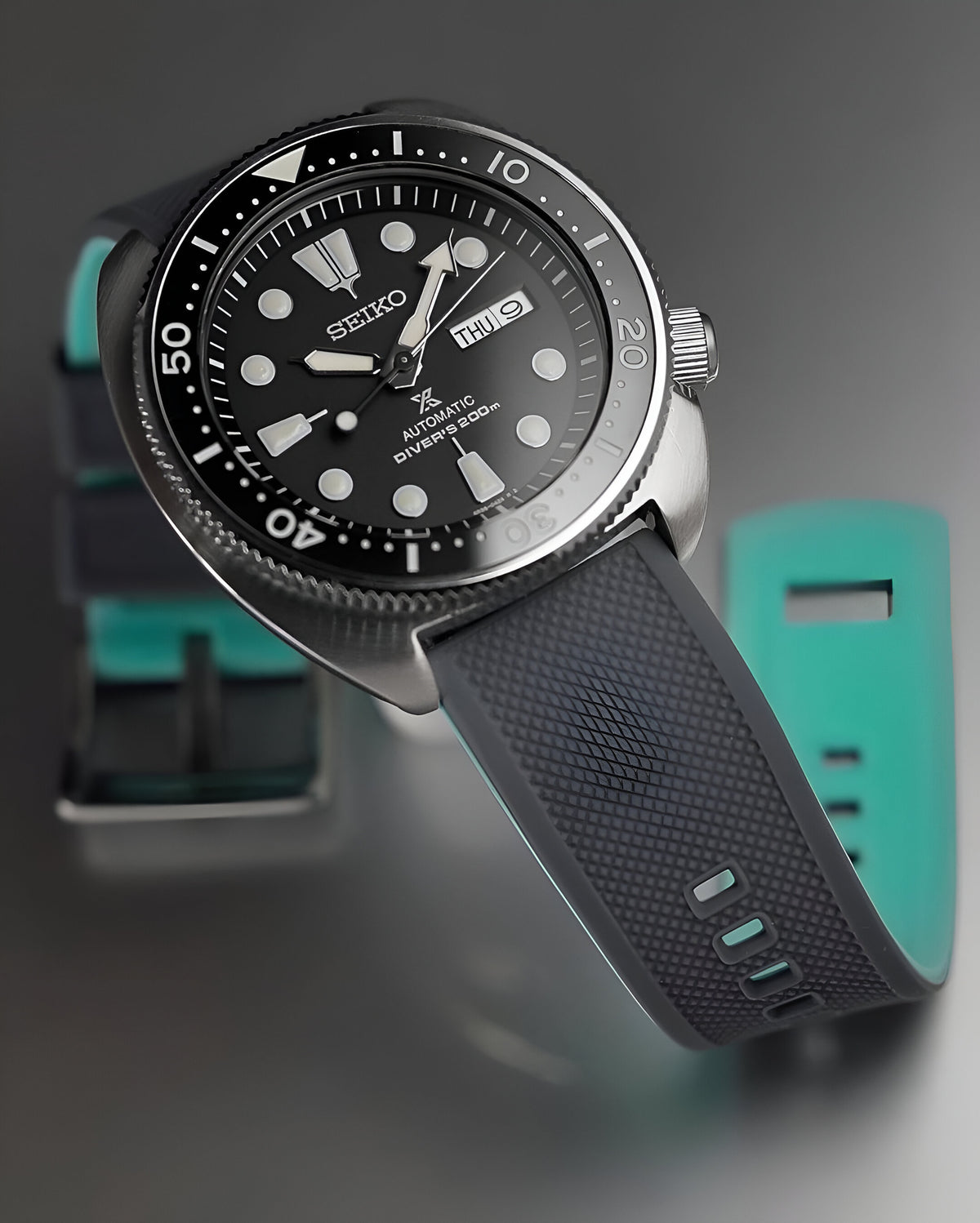 Ceramic Insert - SRP Turtle Black - Luminous Green