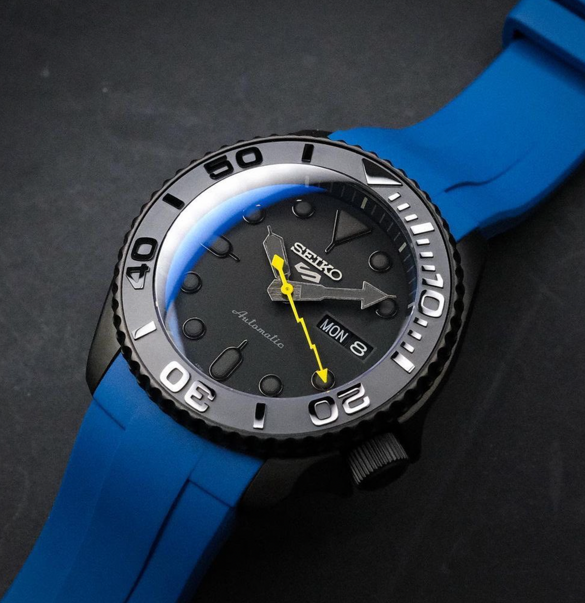 FKM Rubber Strap - SKX007/SRPD Classic - Blue