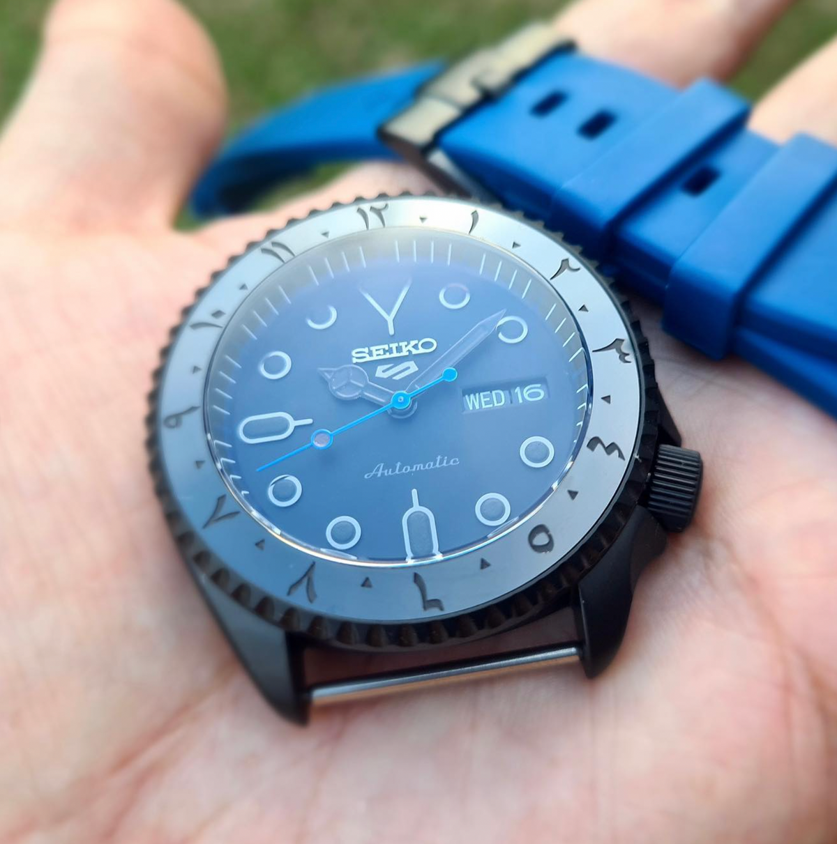 FKM Rubber Strap - SKX007/SRPD Classic - Blue