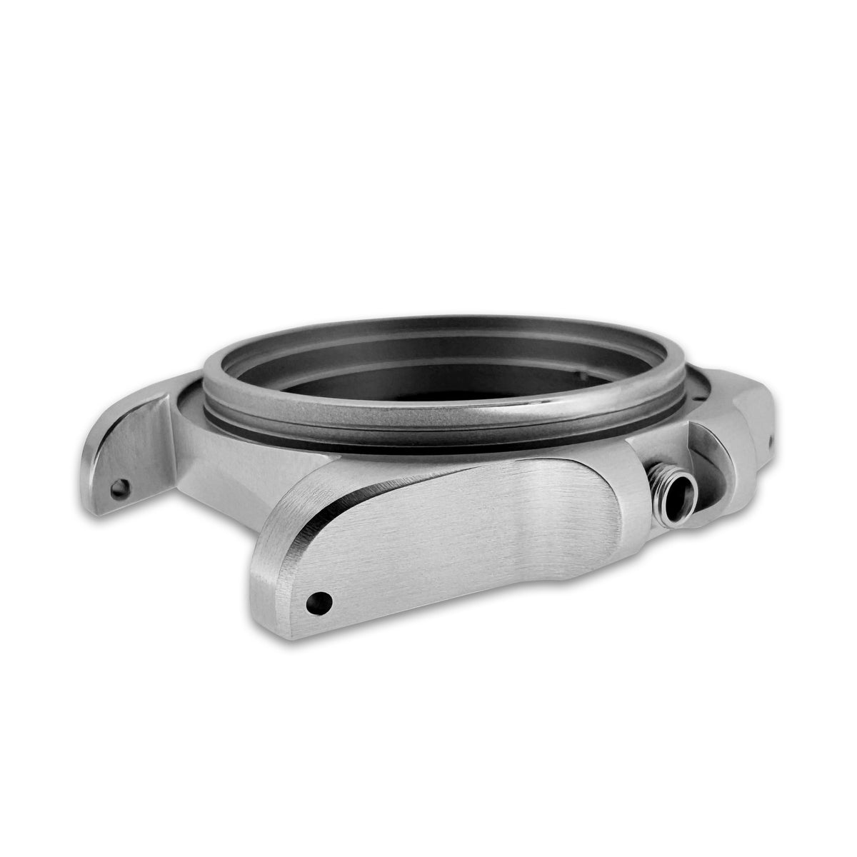 Case - SKX007 Sub - Full Brushed Steel with Brushed Lug Chamfer (With Case Back)