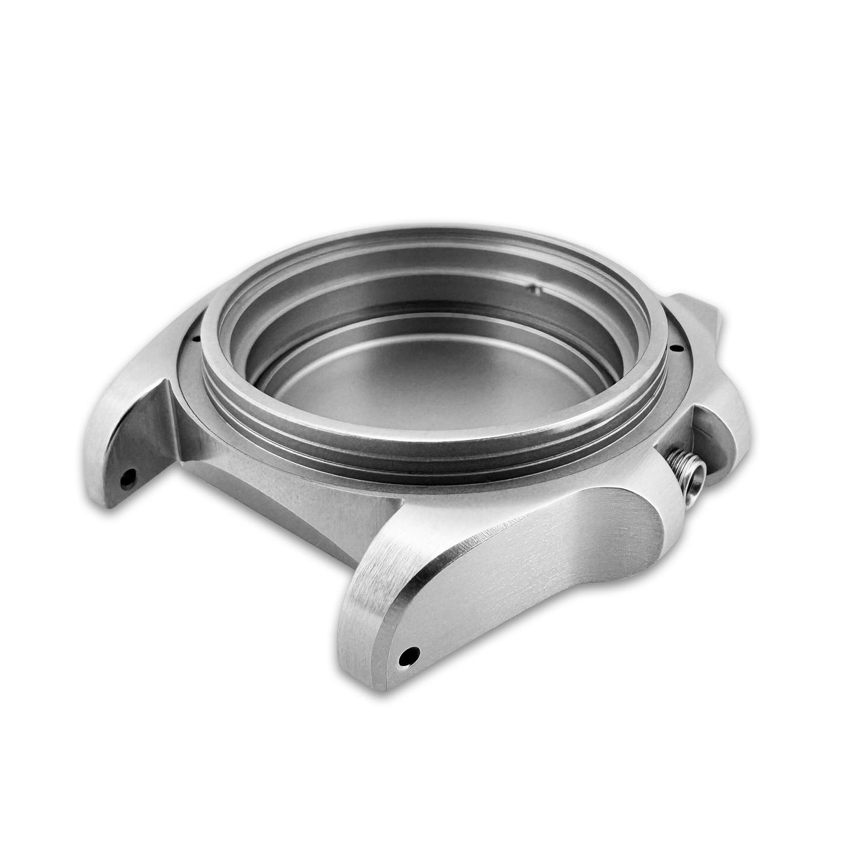 Case - SKX007 Sub - Full Brushed Steel with Brushed Lug Chamfer (With Case Back)