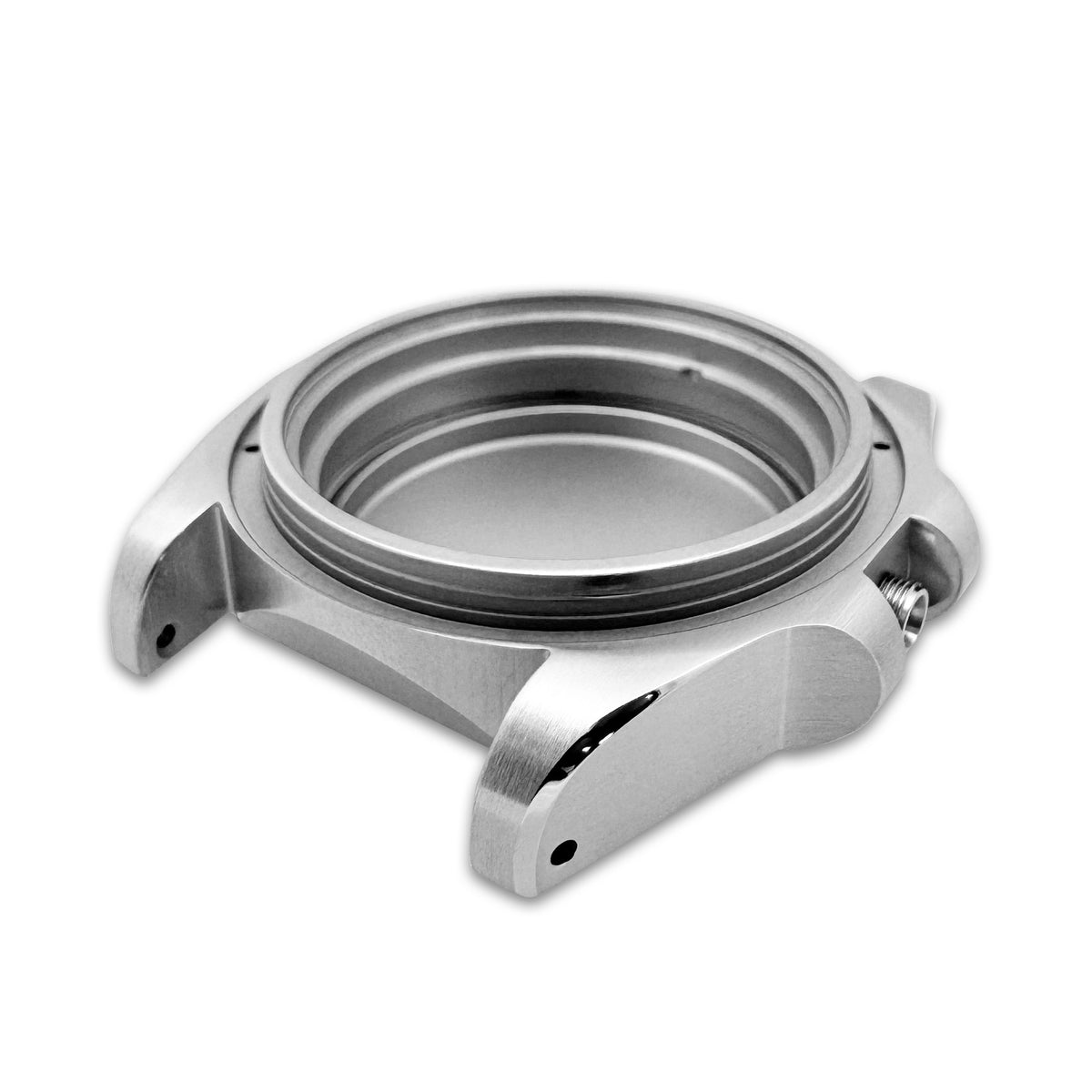 Case - SKX007 Sub - Full Brushed Steel with Polished Lug Chamfer (With Case Back)