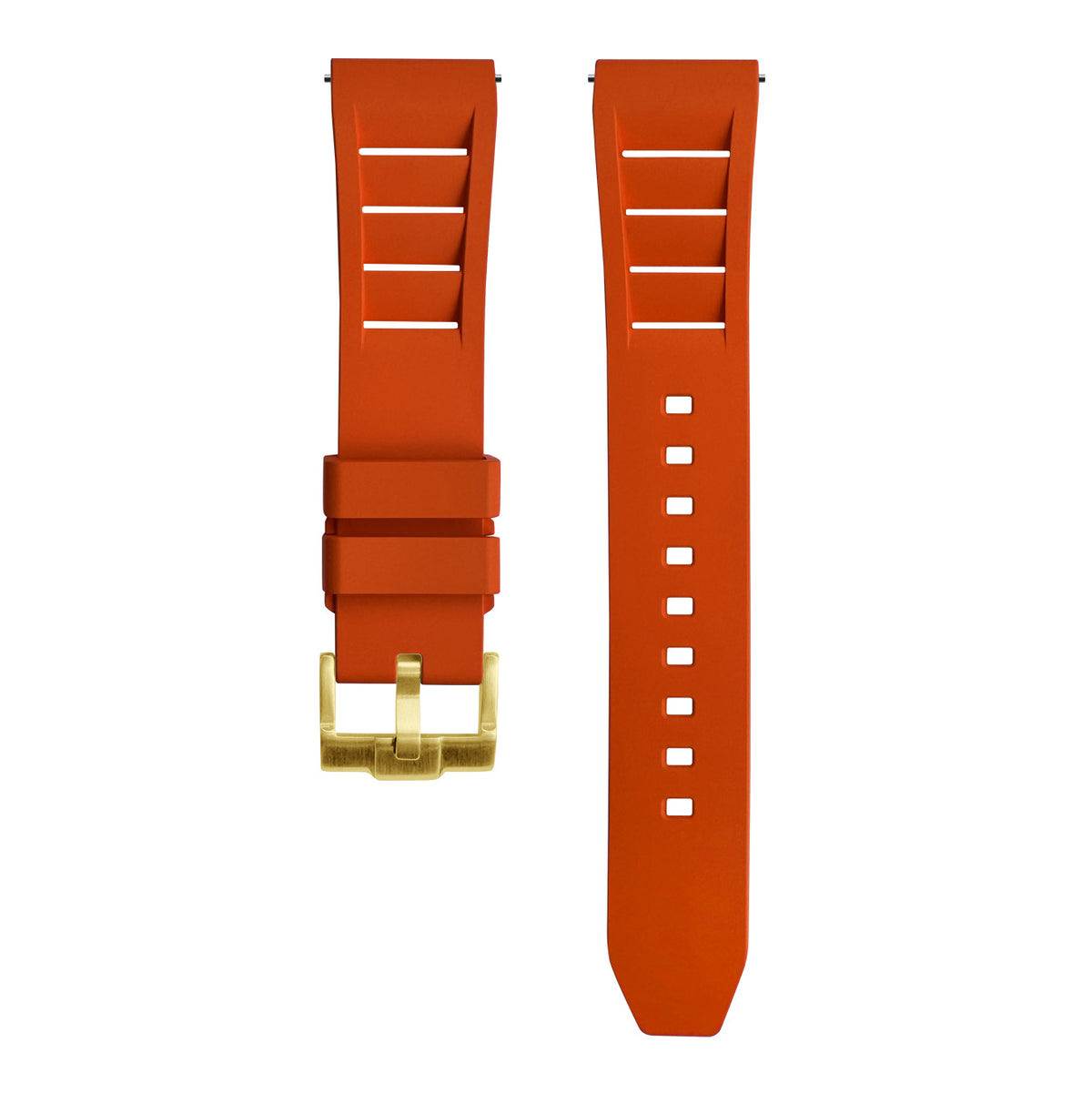 FKM Rubber Strap - Vented - Orange