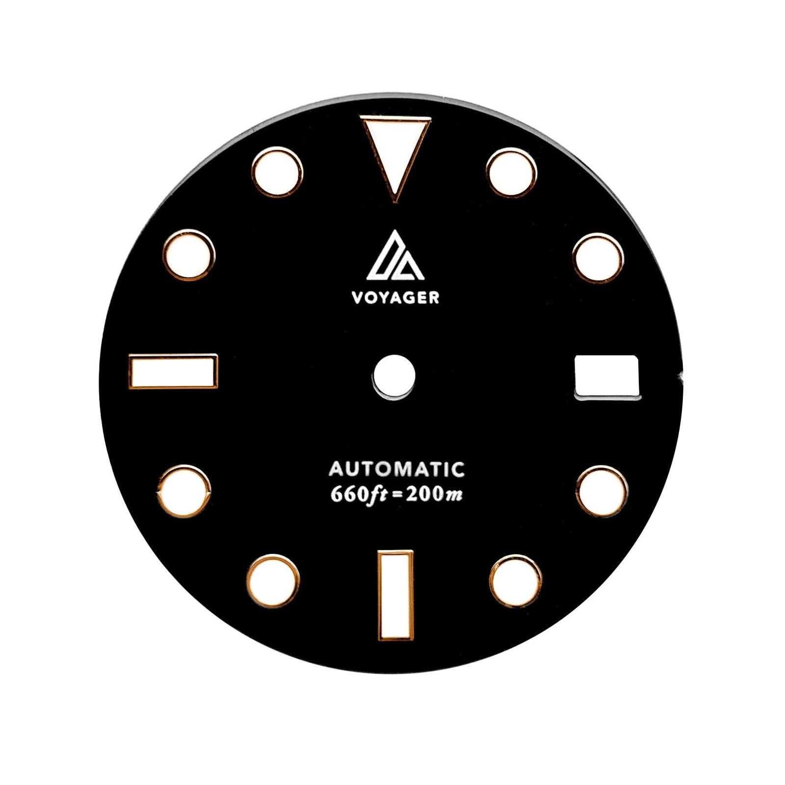 Dial - Voyager 2 - Black Rose Gold - Day Date / Date / No Date