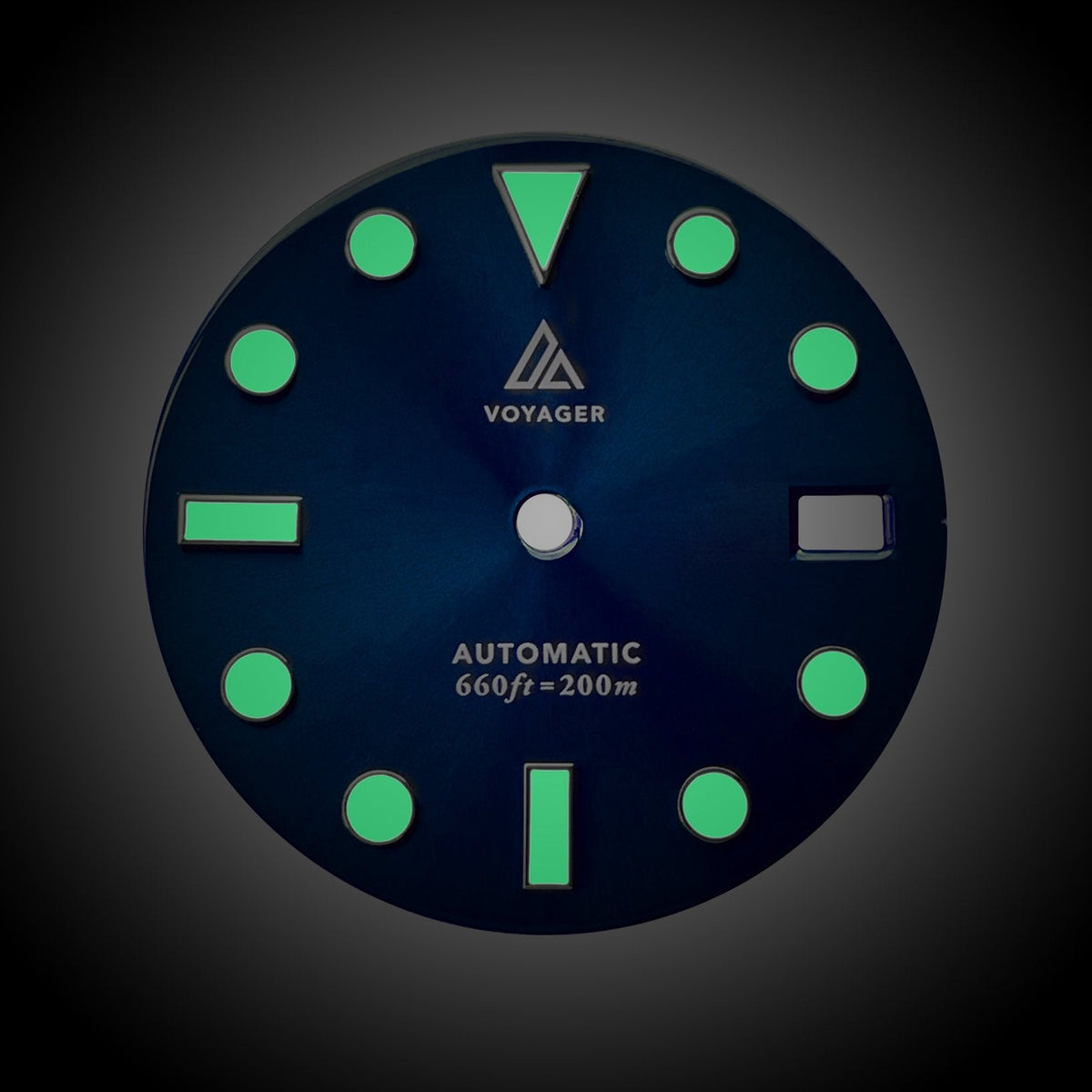 Dial - Voyager 2 - Sunburst Blue - Day Date / Date / No Date