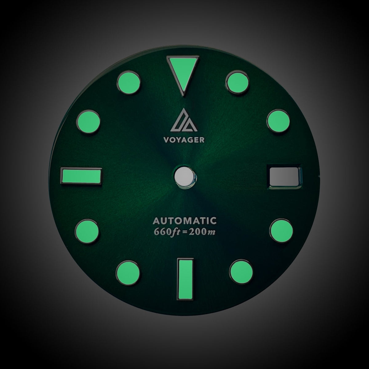 Dial - Voyager 2 - Sunburst Green - Day Date / Date / No Date