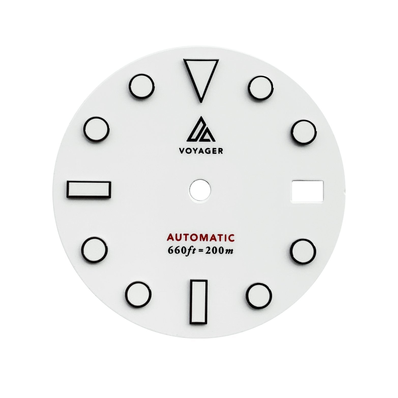 Dial - Voyager 2 - White - Day Date / Date / No Date - DLW WATCHES