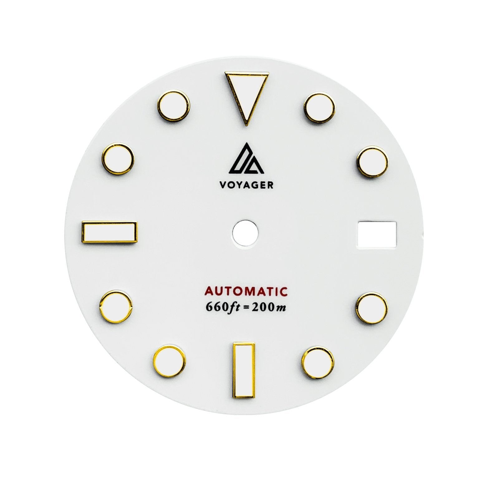 Dial - Voyager 2 - White Gold - Day Date / Date / No Date