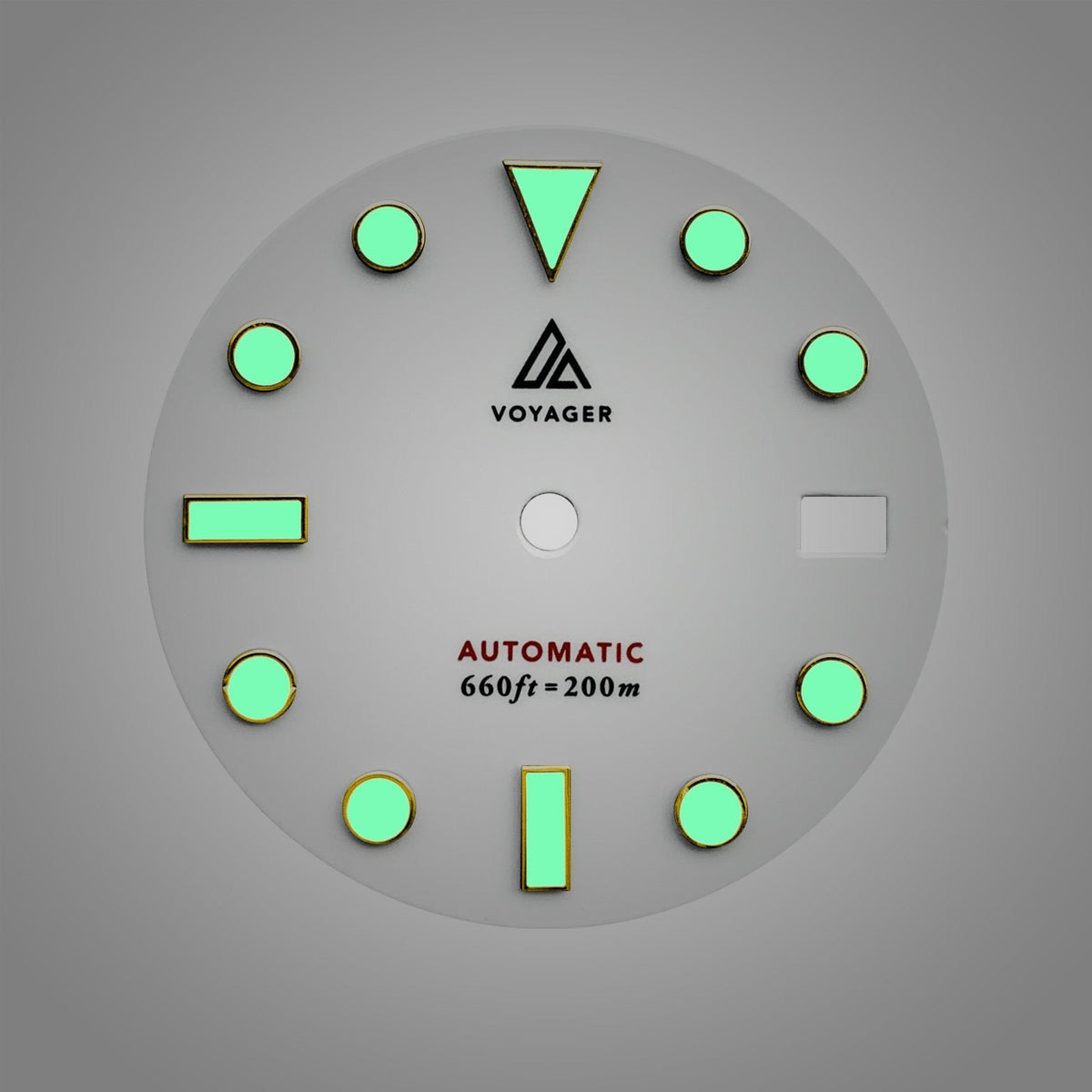 Dial - Voyager 2 - White Gold - Day Date / Date / No Date