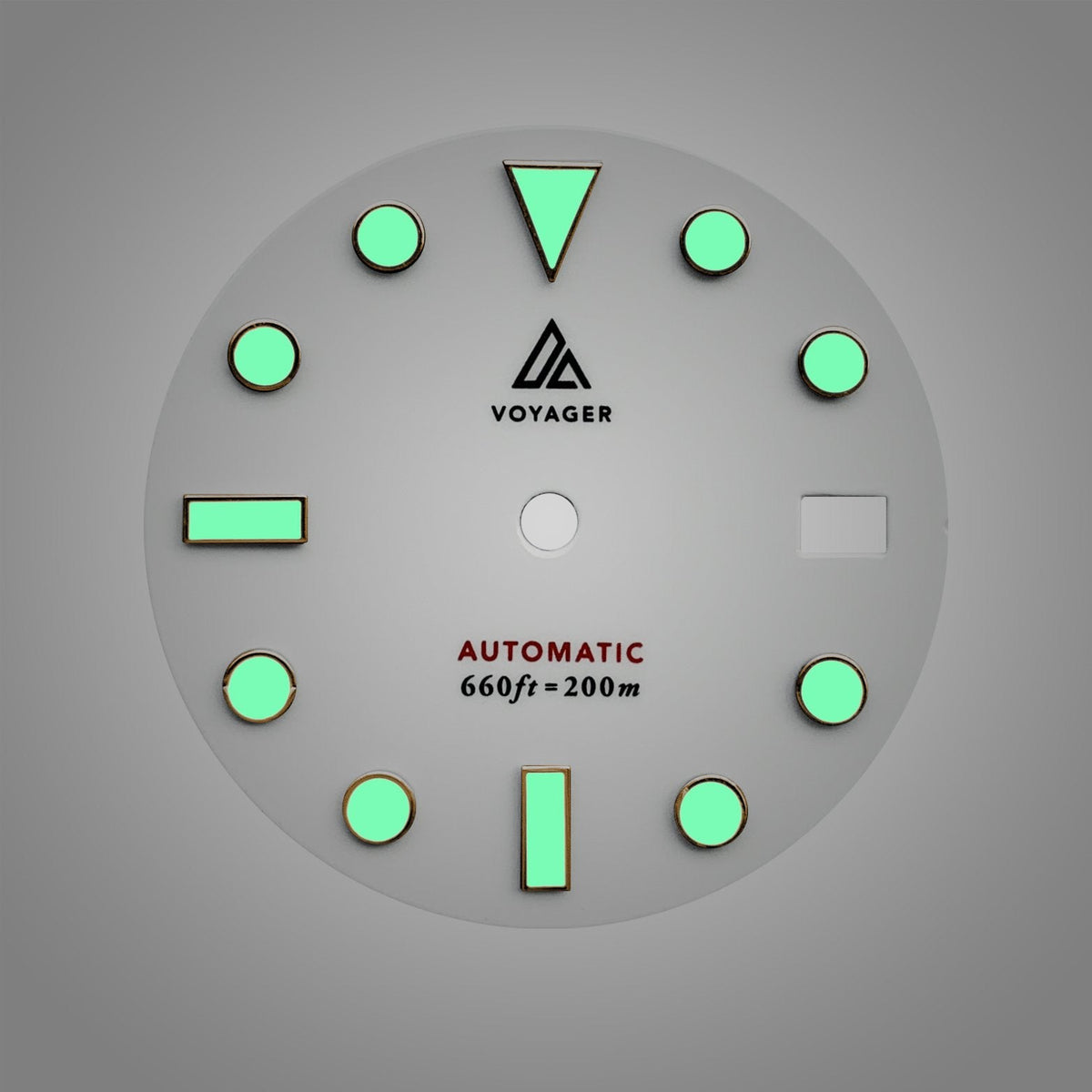 Dial - Voyager 2 - White Rose Gold - Day Date / Date / No Date