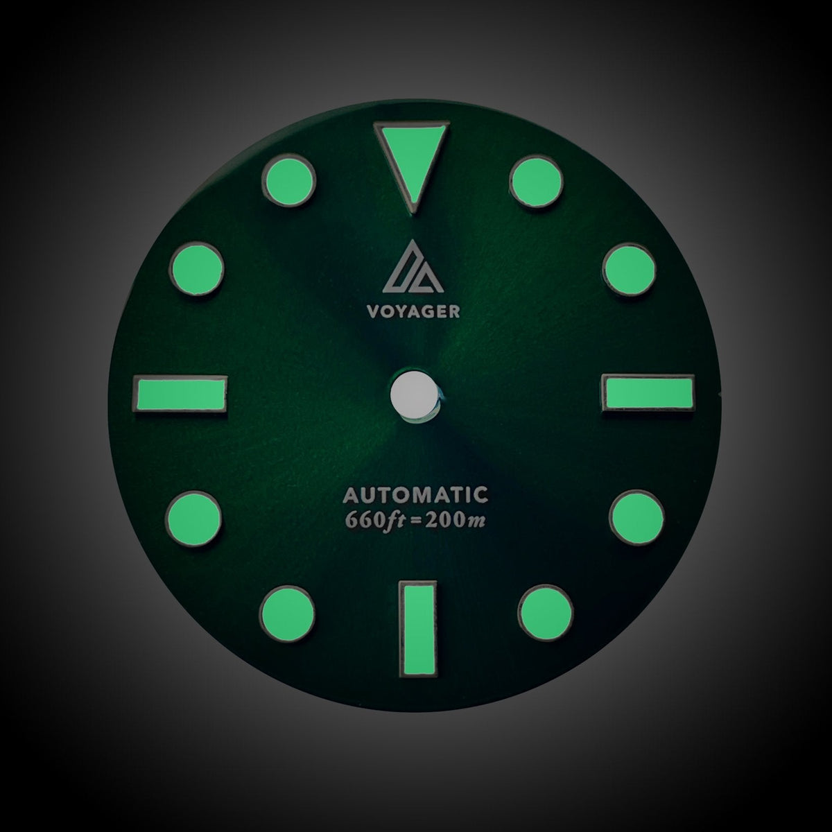 Dial - Voyager 2 - Sunburst Green - Day Date / Date / No Date