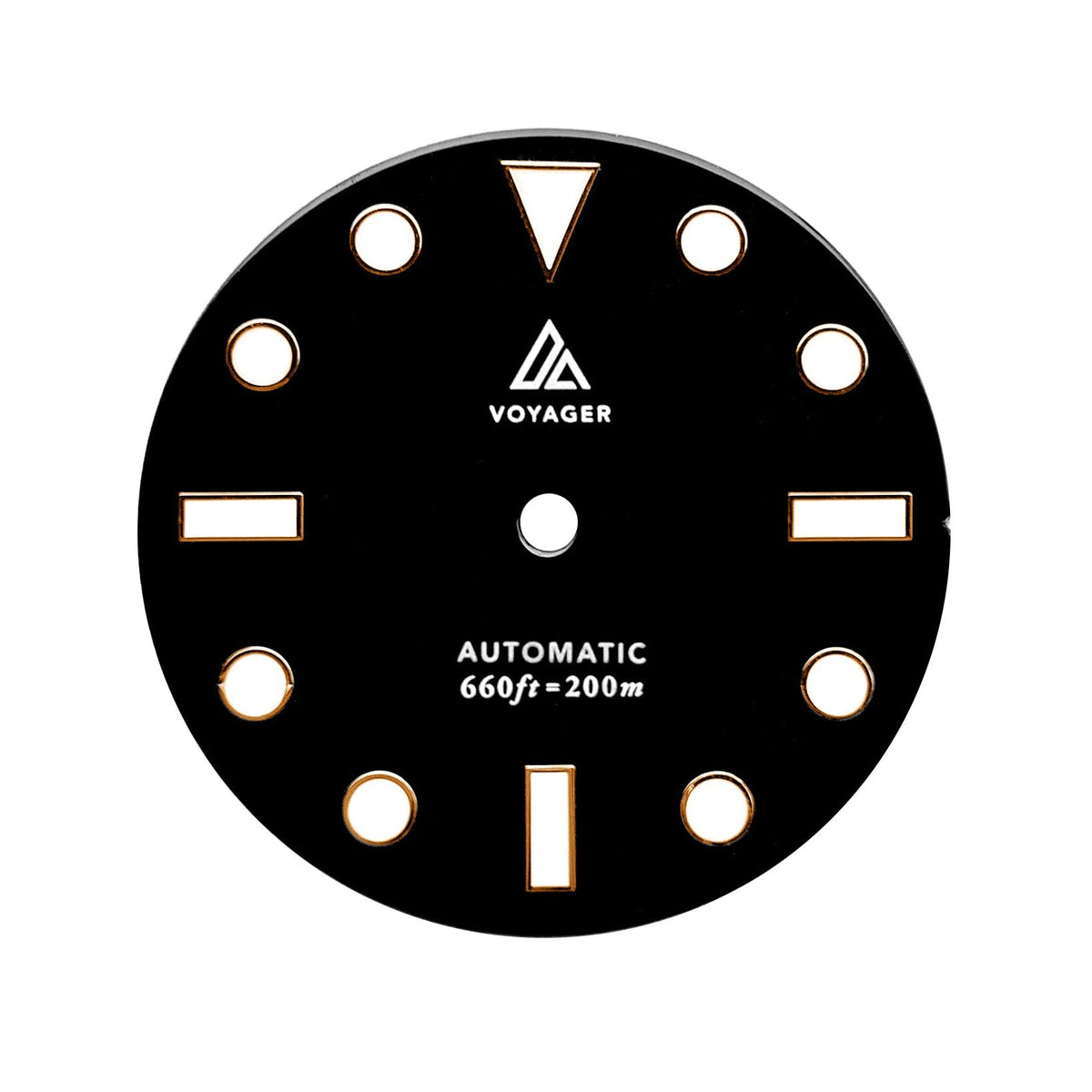 Dial - Voyager 2 - Black Rose Gold - Day Date / Date / No Date