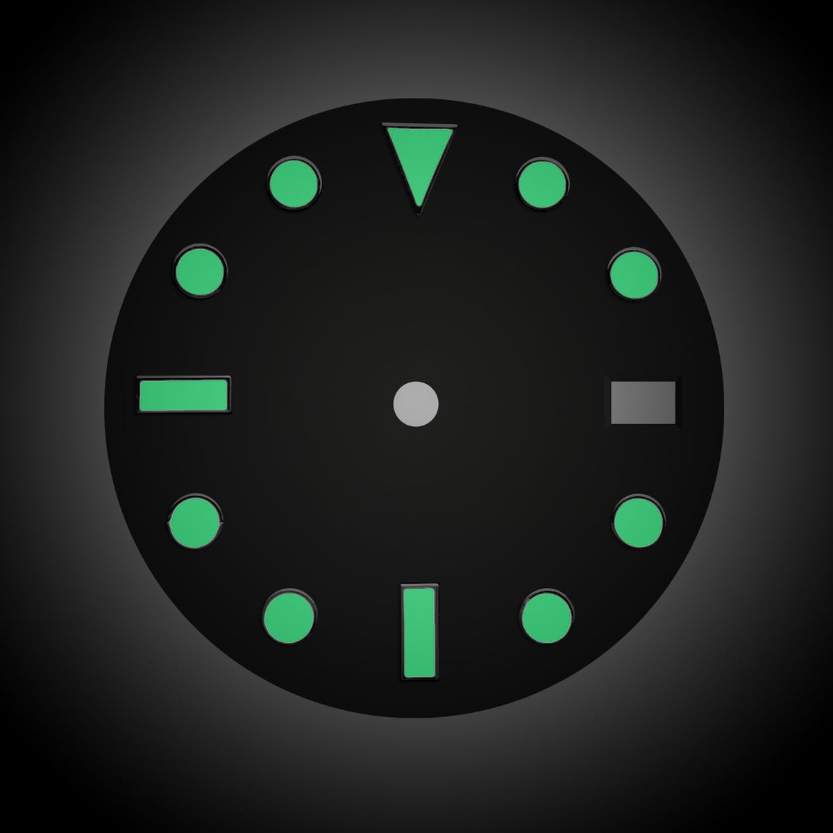 Dial - Voyager 2 - Black Sterile - Day Date / Date / No Date