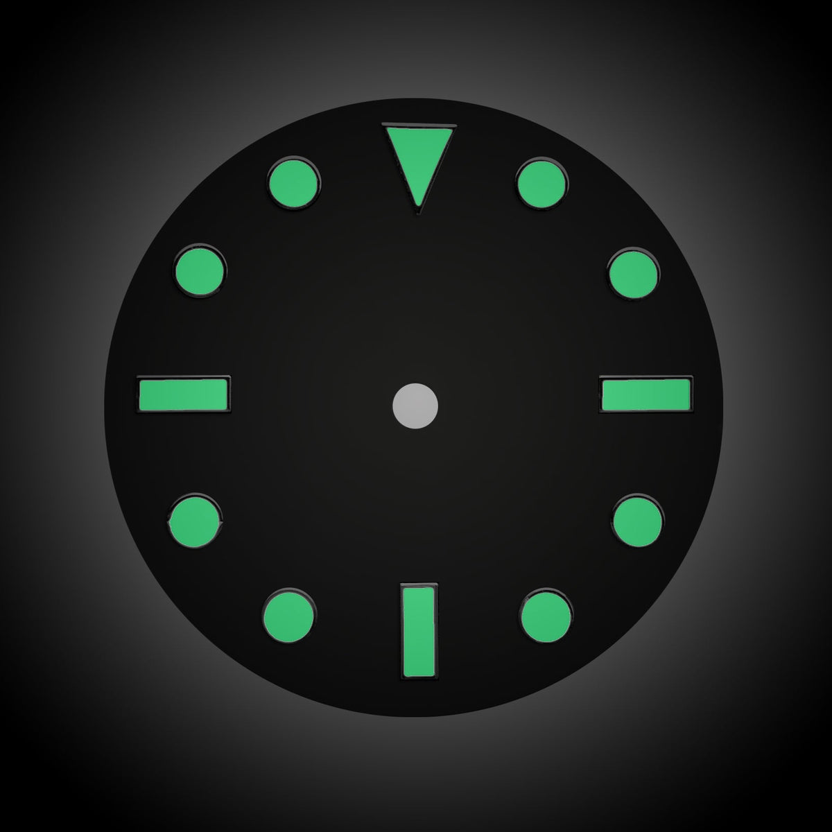 Dial - Voyager 2 - Black Sterile - Day Date / Date / No Date